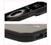 Etui Bizon Eclipse z MagSafe i podstawką do iPhone 12 / iPhone 12 Pro  Przydymione z czarną ramką
