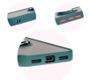 Etui Bizon z uchwytem na palec Hybrid Ring do Google Pixel 8a Przydymione z ciemnozieloną ramką