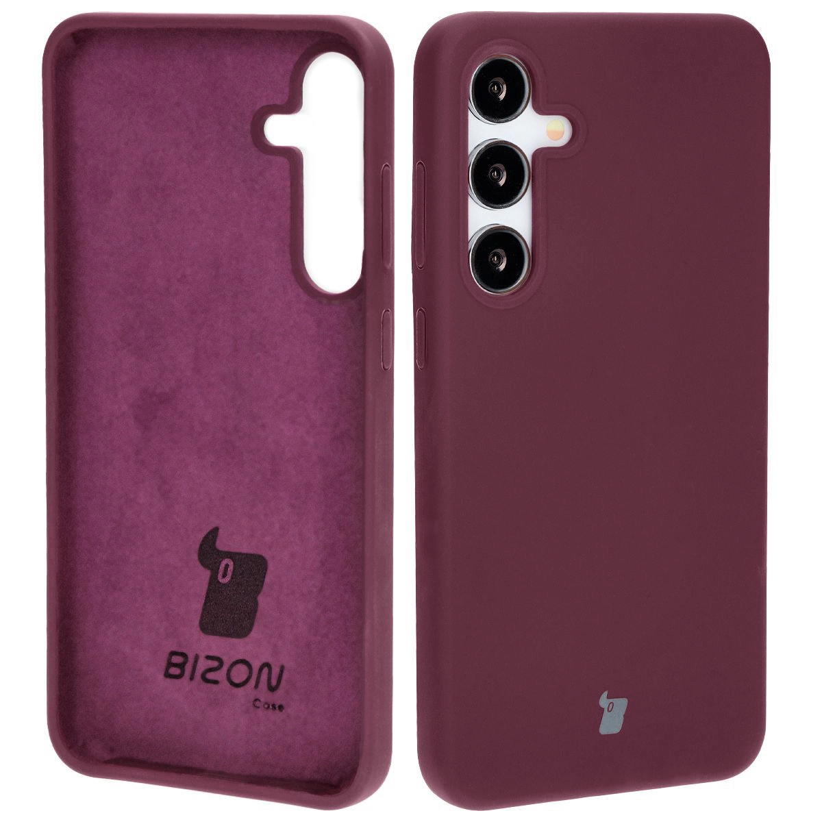 Etui Bizon Silikonowe Soft do Galaxy S24 Plus Ciemno-fioletowy