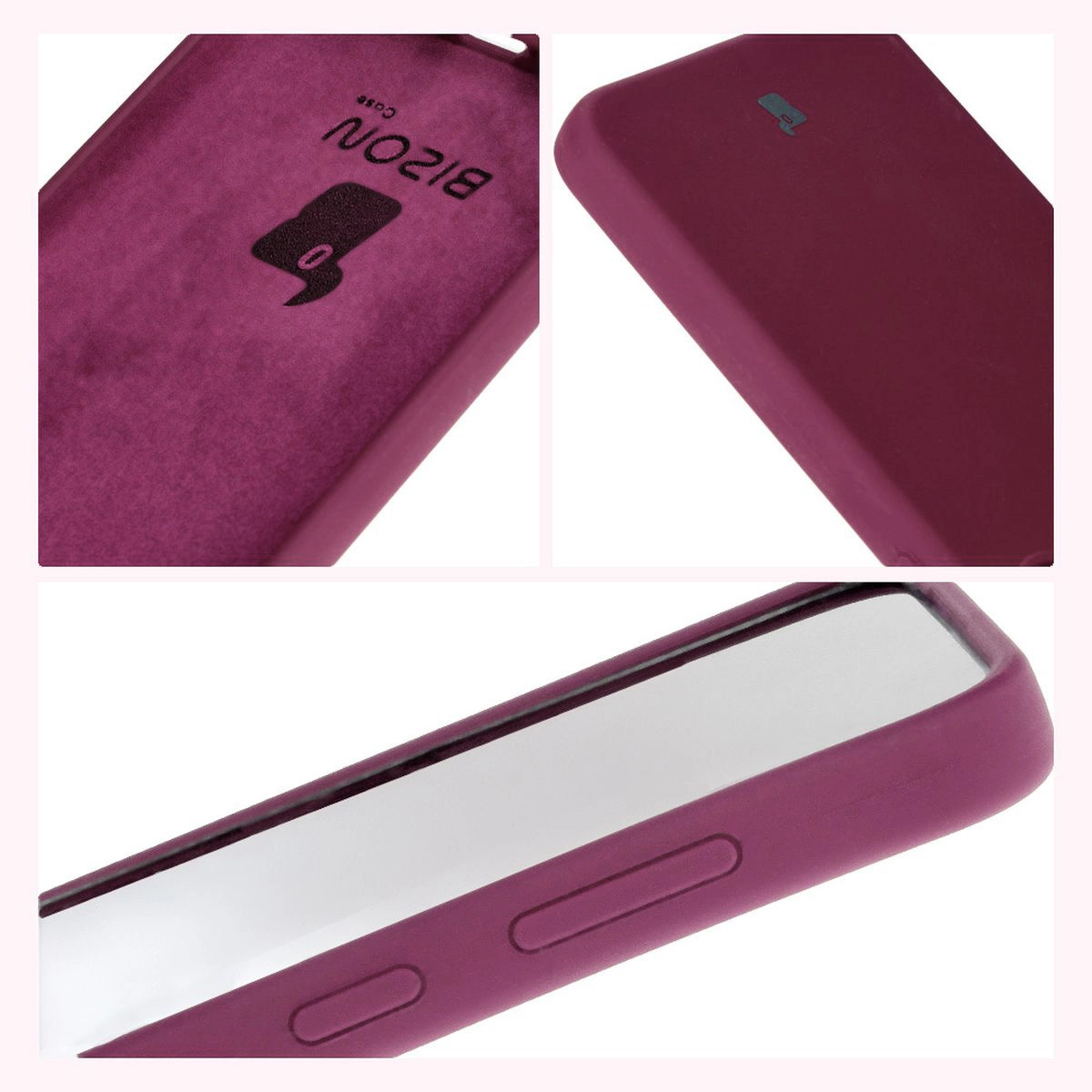 Etui Bizon Silikonowe Soft do Galaxy S24 Plus Ciemno-fioletowy