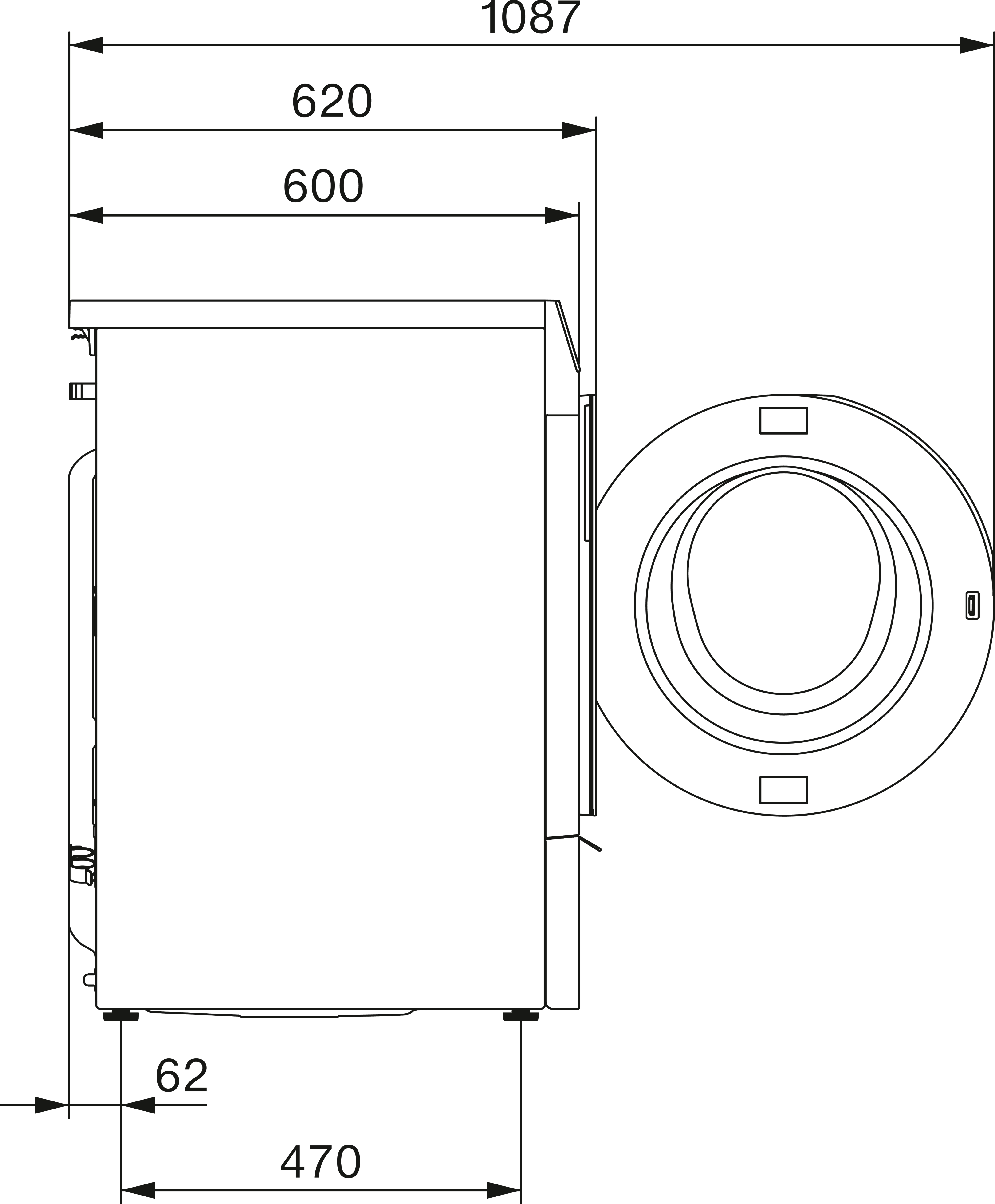 Pralka Miele WQ1000WPS EU1 LW 9kg 1600 obr/min Zdalne sterowanie