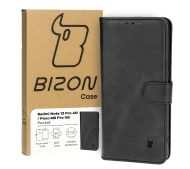 Bizon z klapką Pocket do Xiaomi Poco M6 Pro 4G/Xiaomi Redmi Note 13 Pro 4G Czarny