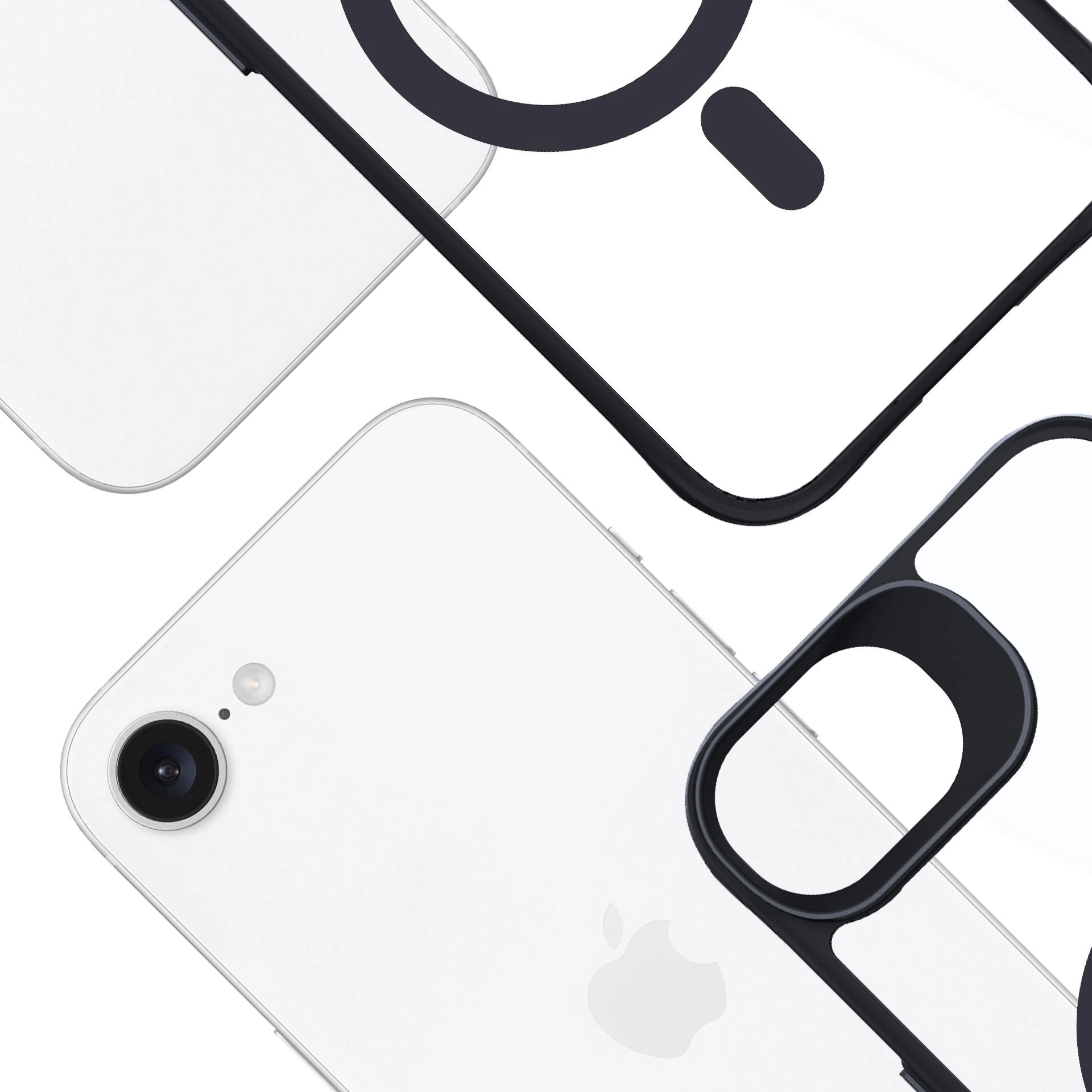 Etui 3mk Satin Armor MagCase do iPhone 16e Przezroczysty