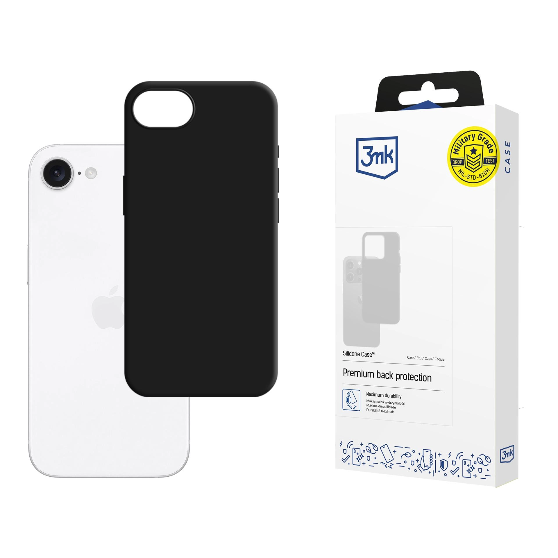 Etui 3mk Silicone Case do iPhone 16e Czarny
