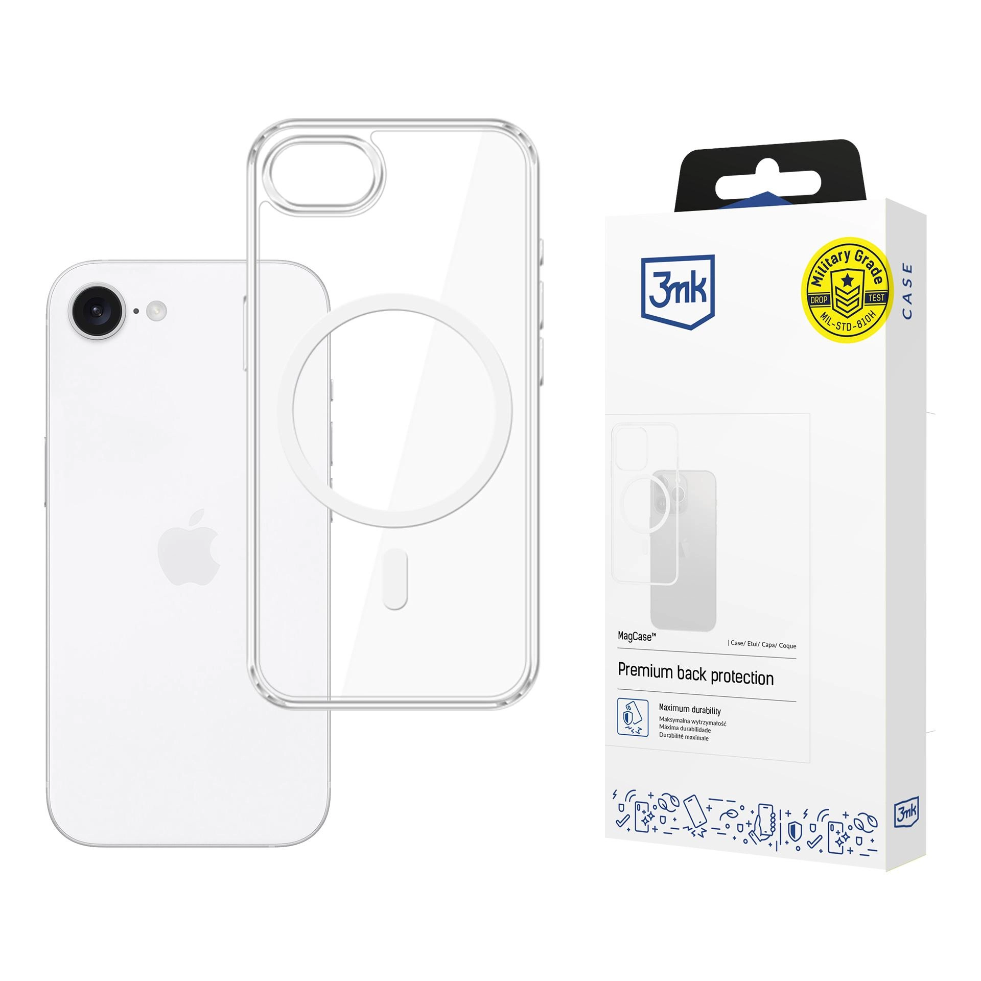 Etui 3mk MagCase do iPhone 16e Przezroczysty