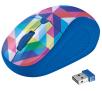 Myszka Trust Primo Wireless Mouse - blue geometry