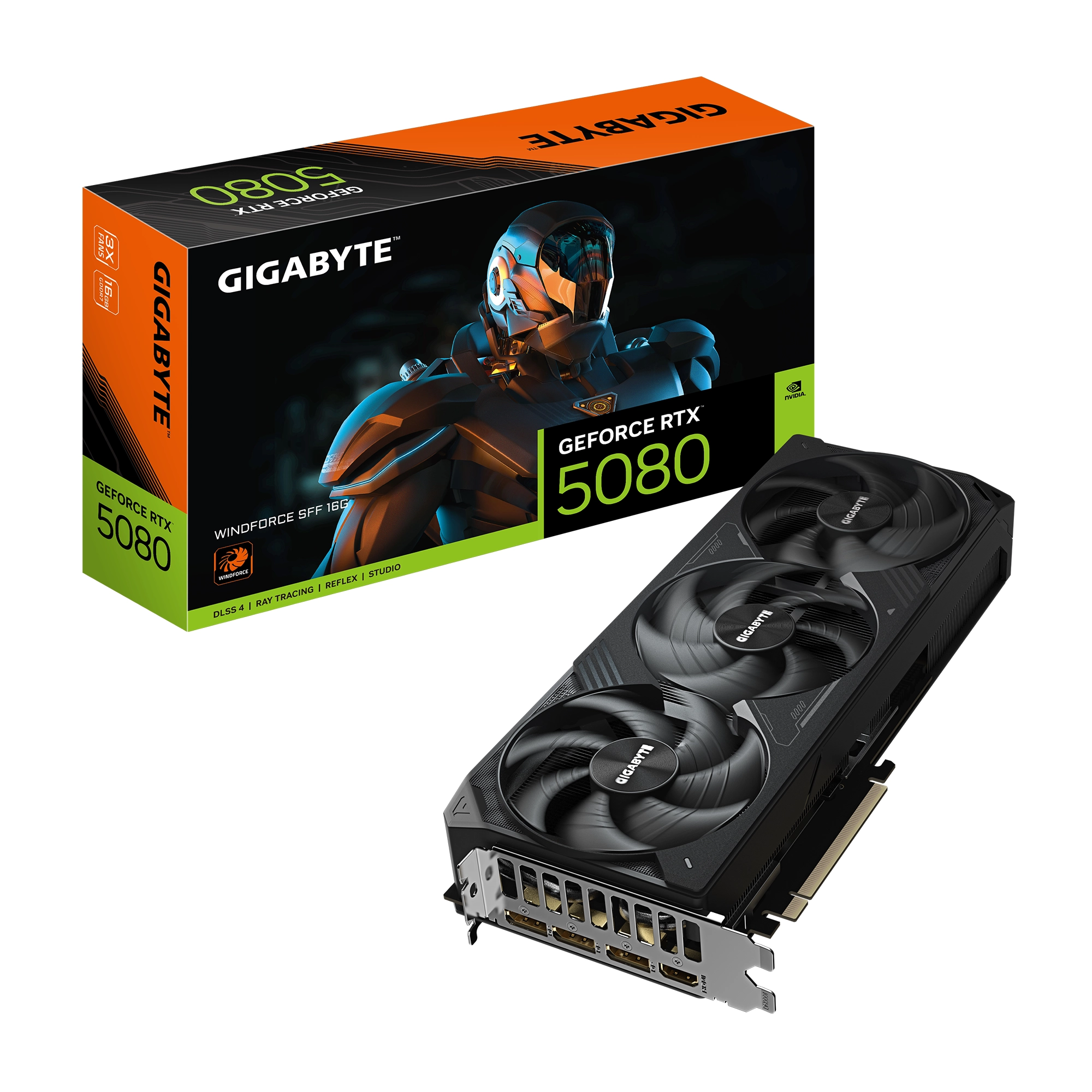 Karta graficzna Gigabyte GeForce RTX 5080 5080 WINDFORCE SFF 16GB GDDR7 256bit DLSS 4
