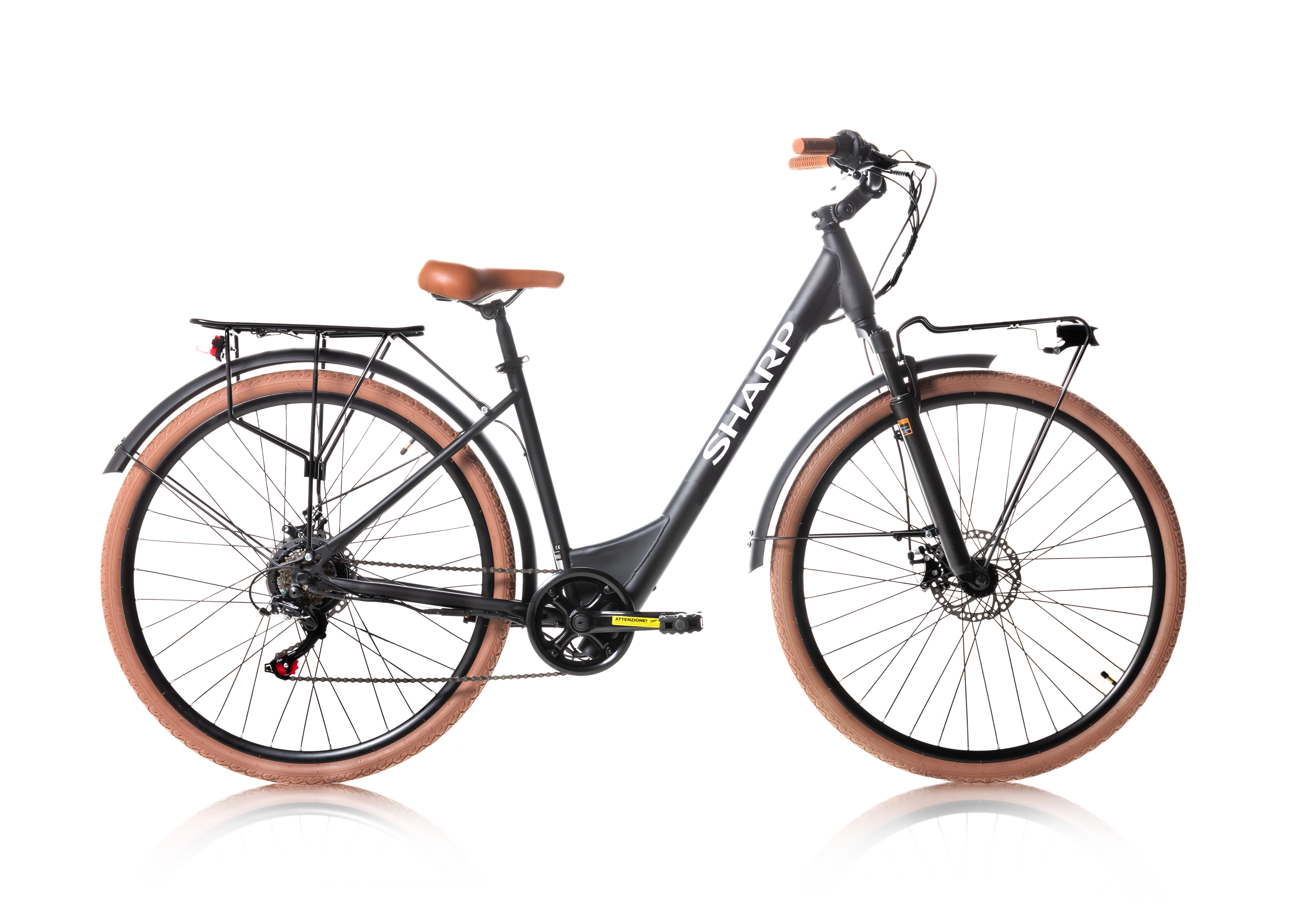 Rower elektryczny Sharp BK-DM022-EB Brązowy