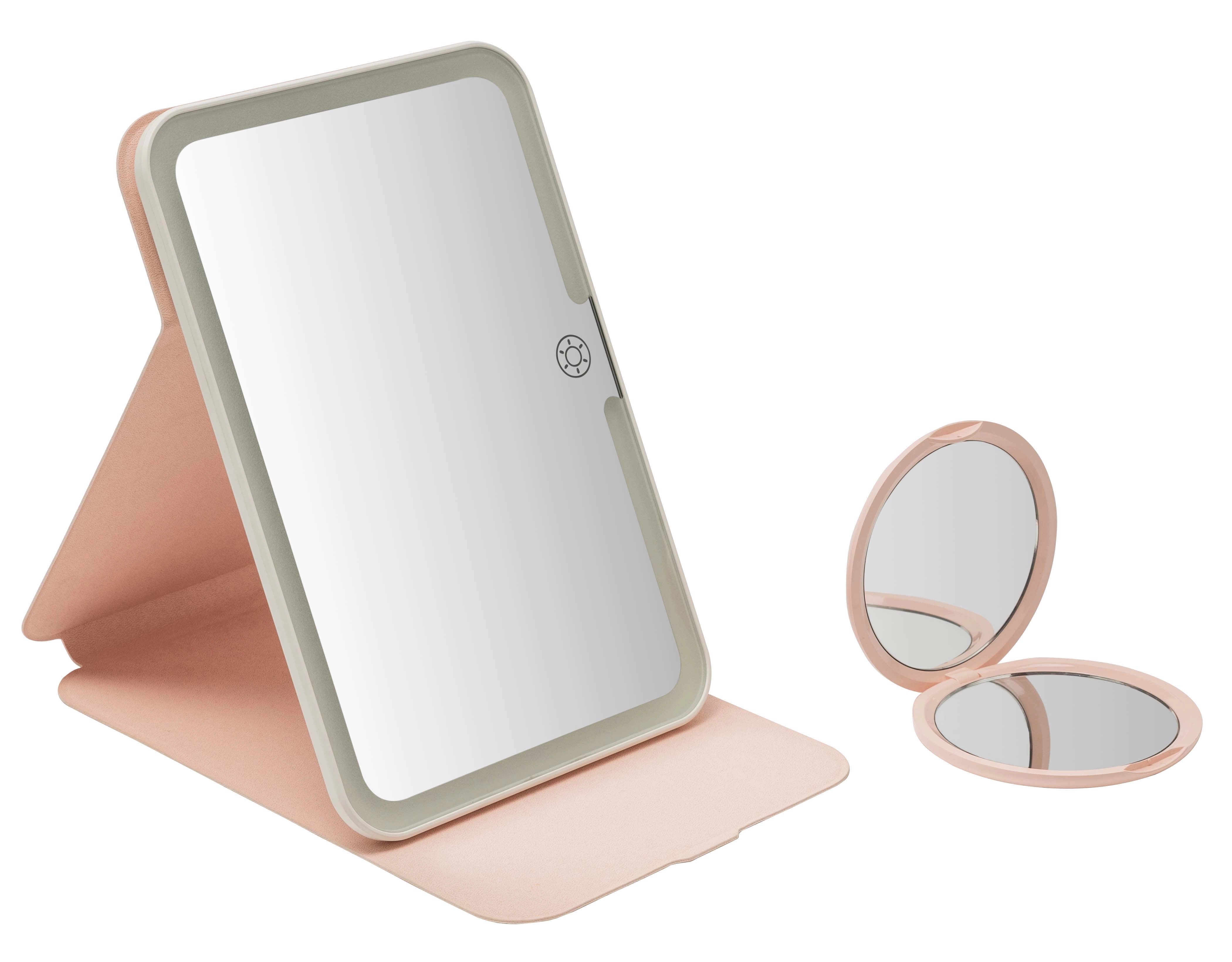 Lusterko kosmetyczne Raven ELU005 podświetlenie LED dwa lusterka