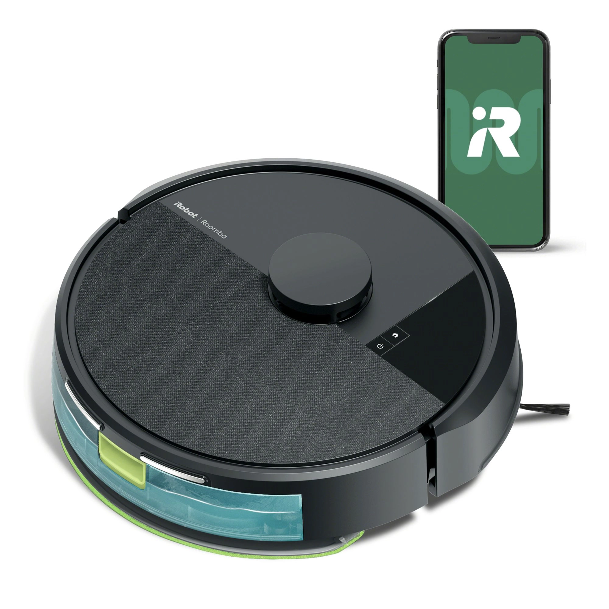 Robot sprzątający iRobot Roomba 105 Combo Funkcja mopowania Tworzenie mapy pomieszczenia 59dB Czarny