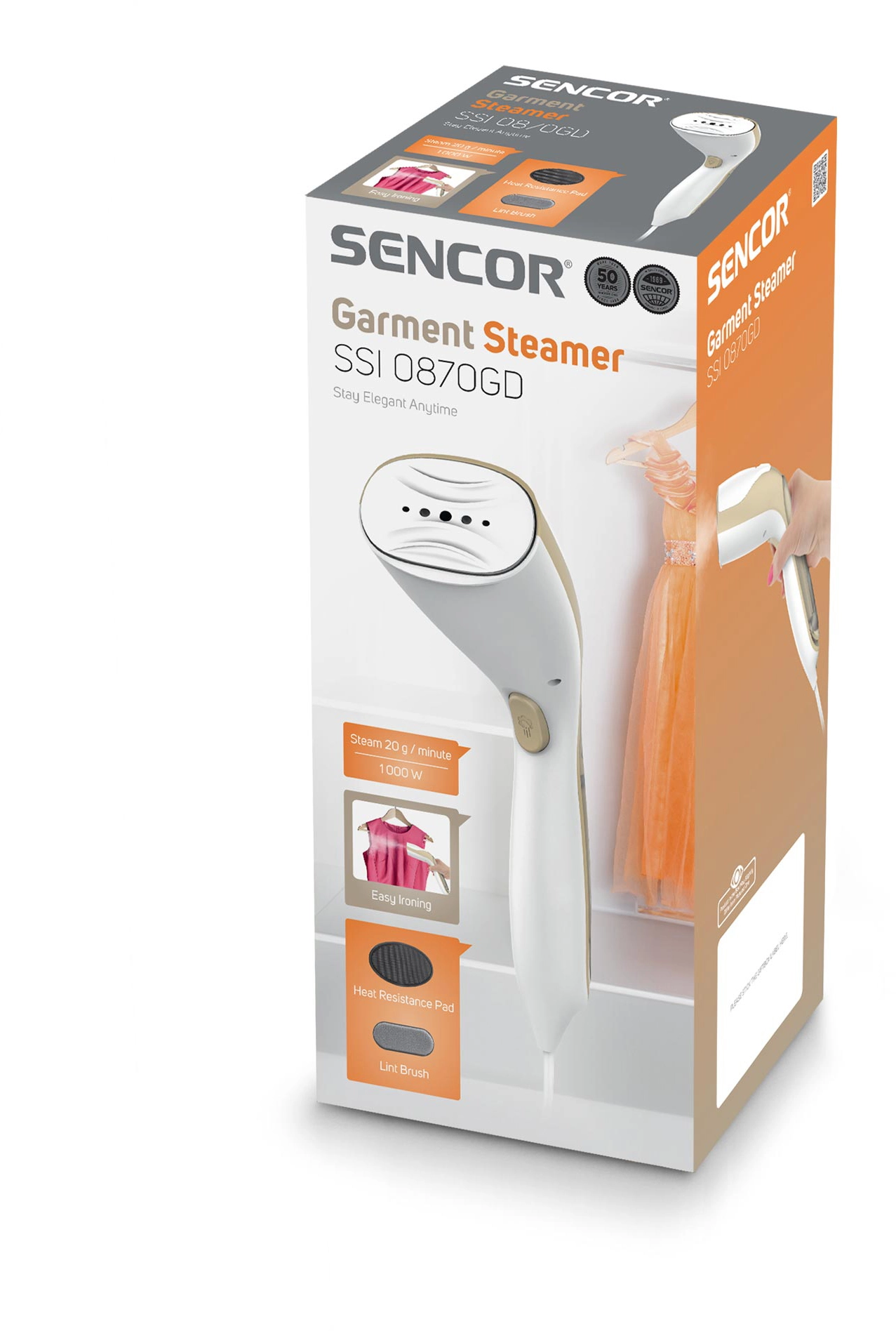 Parownica do ubrań Sencor SSI 0870GD 1000W 20g/min