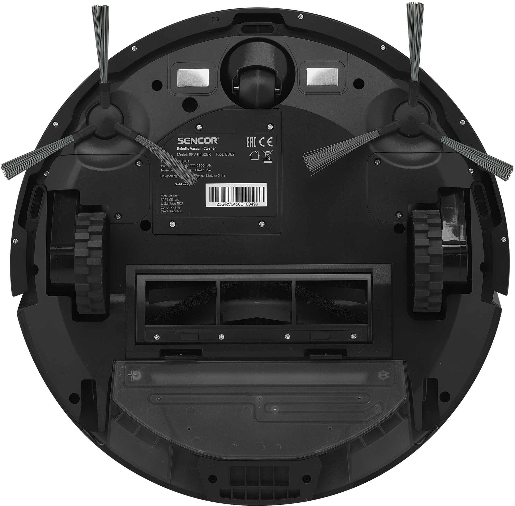 Robot sprzątający Sencor SRV 6450BK Funkcja mopowania Tworzenie mapy pomieszczenia 60db