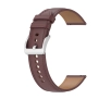 Pasek Bizon skórzany Casual 20mm do Galaxy Watch FE/7/6/6 Classic/5/5Pro/4/4 Classic Ciemnobrązowy