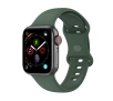 Pasek Bizon Strap Watch Silicone S do Apple Watch 44/45/46/49mm Ciemno-zielony