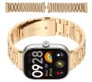 Bransoleta Bizon ze stali nierdzewnej Aura do Xiaomi Smart Band 9 Pro/8 Pro / Redmi Watch 5/4 Różowo-złoty