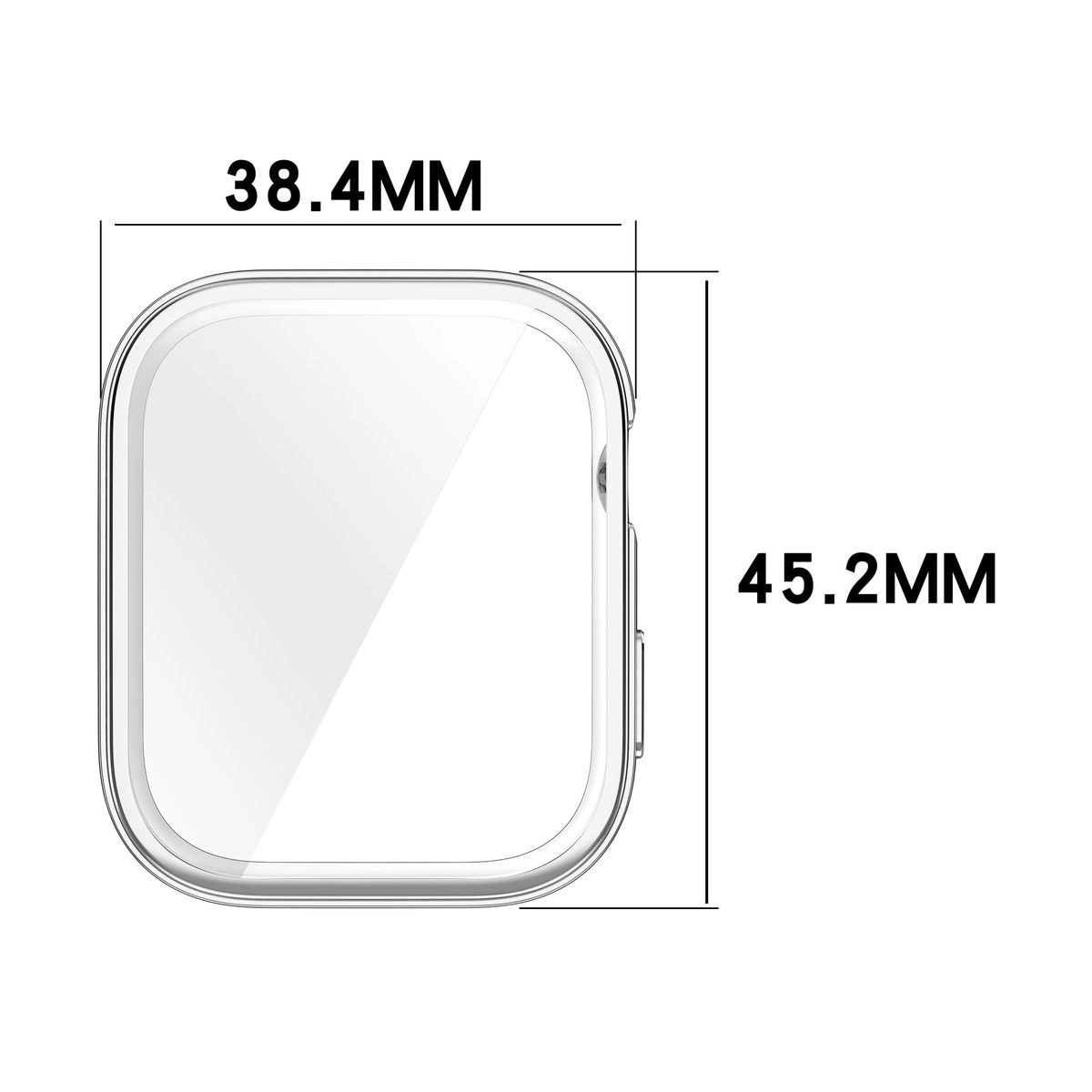 Nakładka na tarczę Bizon Felipe do Huawei Watch Fit 3 Srebrny