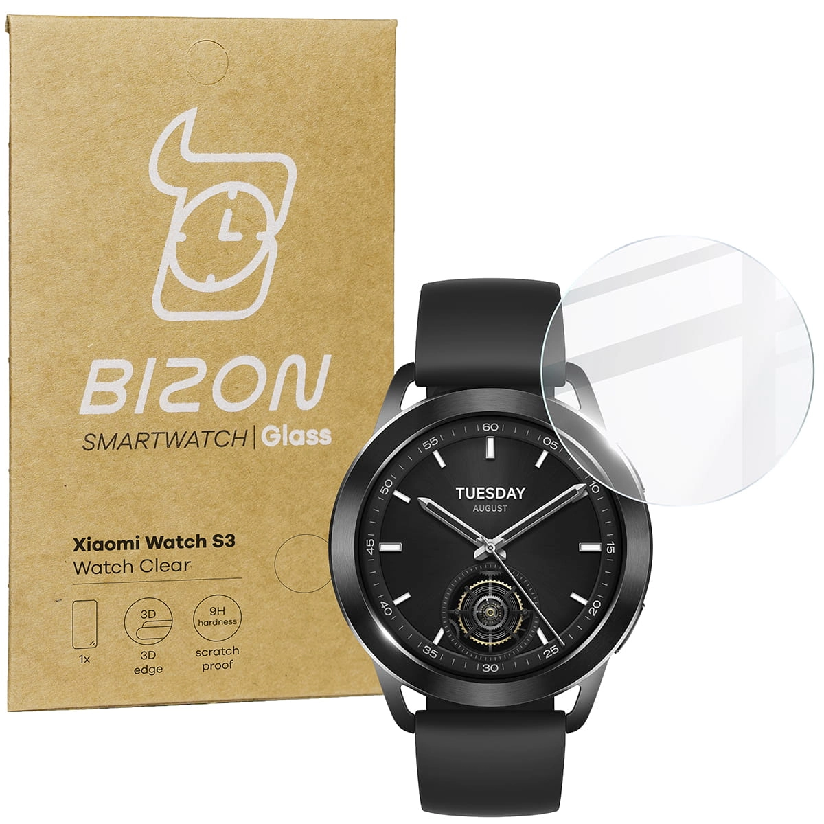 Szkło hartowane Bizon Watch Clear do Xiaomi Watch S3