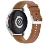 Pasek Bizon skórzany Casual 20mm do Galaxy Watch FE/7/6/6 Classic/5/5Pro/4/4 Classic Jasnobrązowy