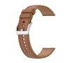 Pasek Bizon skórzany Casual 20mm do Galaxy Watch FE/7/6/6 Classic/5/5Pro/4/4 Classic Jasnobrązowy