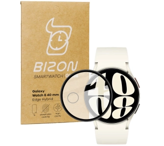 Szkło hybrydowe Bizon Edge Hybrid do Galaxy Watch 6 40mm