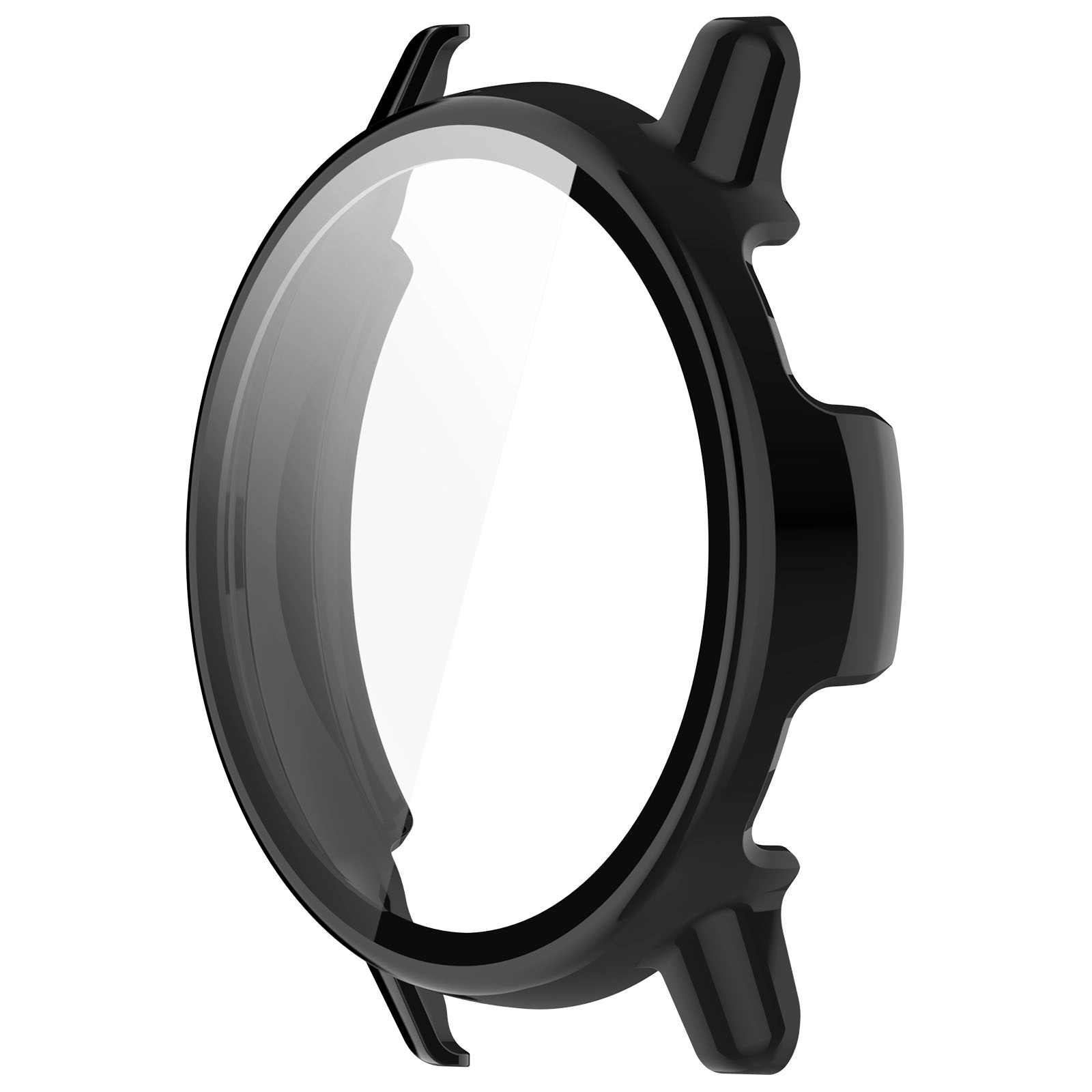 Nakładka na tarczę Bizon ze szkłem do Garmin Vivoactive 5 Czarny