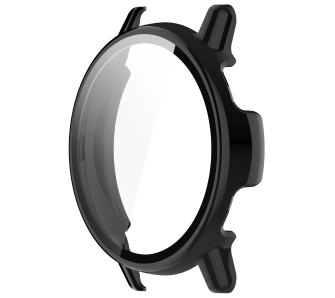 Nakładka na tarczę Bizon ze szkłem do Garmin Vivoactive 5 Czarny