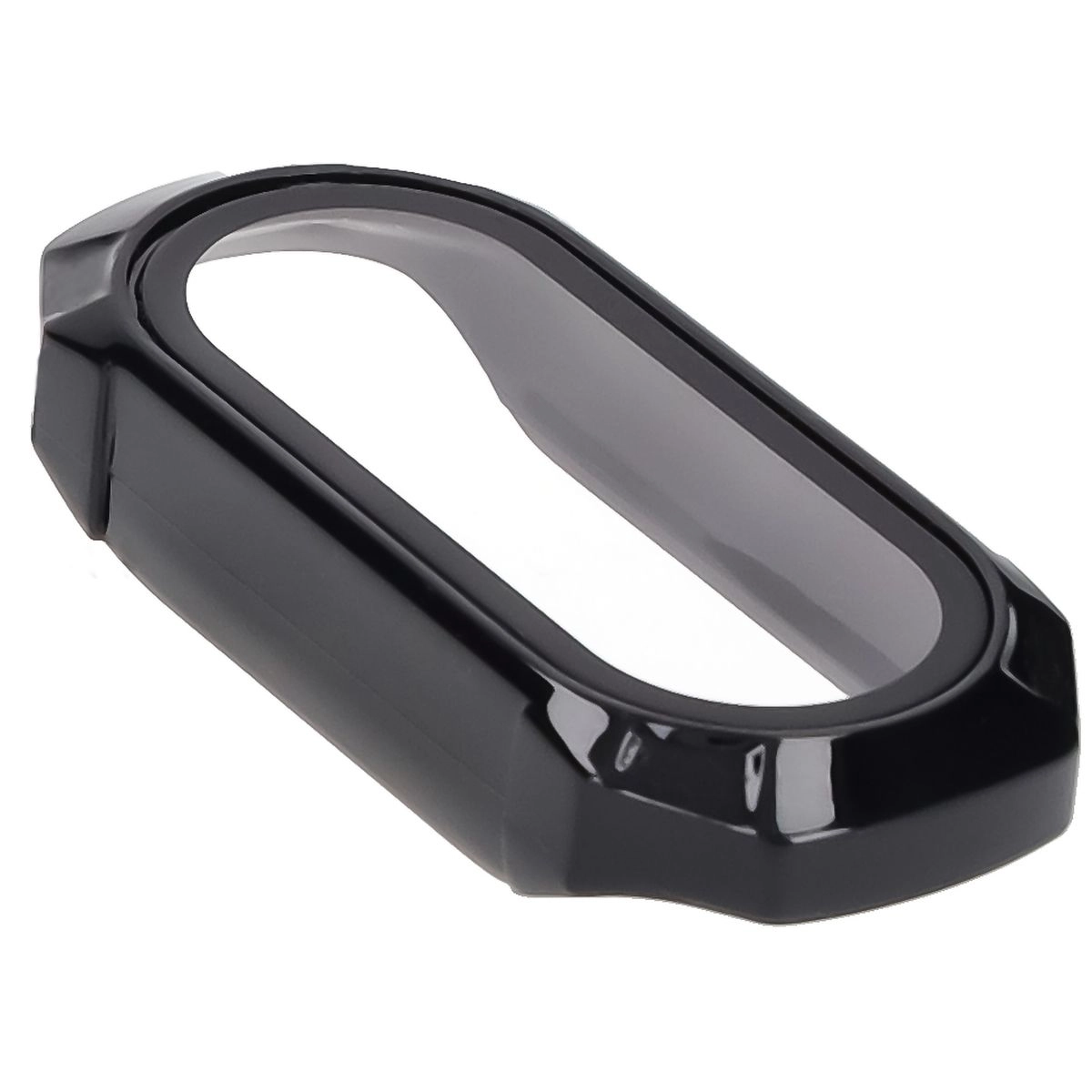 Nakładka na tarczę Bizon ze szkłem do Xiaomi Smart Band 9 Czarny