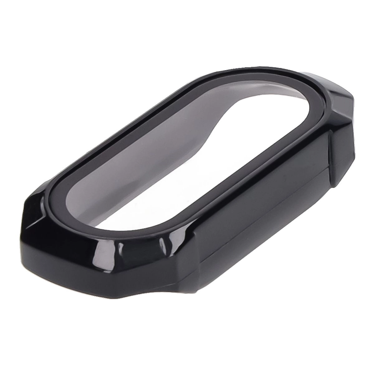 Nakładka na tarczę Bizon ze szkłem do Xiaomi Smart Band 9 Czarny