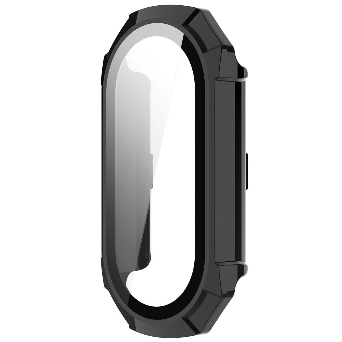 Nakładka na tarczę Bizon ze szkłem do Xiaomi Smart Band 9 Czarny