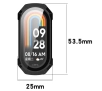 Nakładka na tarczę Bizon ze szkłem do Xiaomi Smart Band 9 Czarny