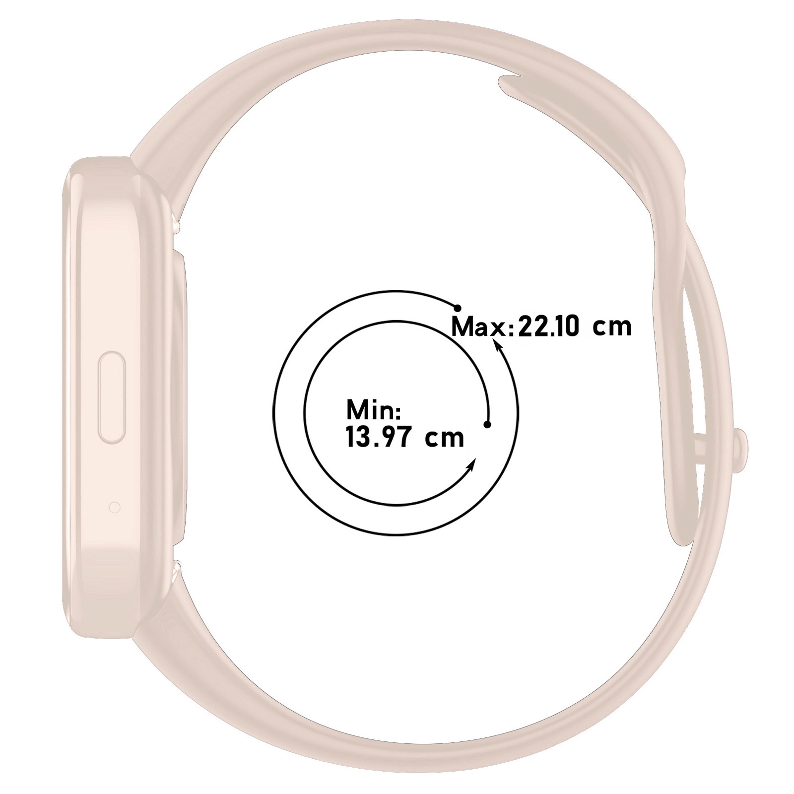 Pasek Bizon Strap Watch Dots do Xiaomi Redmi Watch 3 Active Jasno-różowy