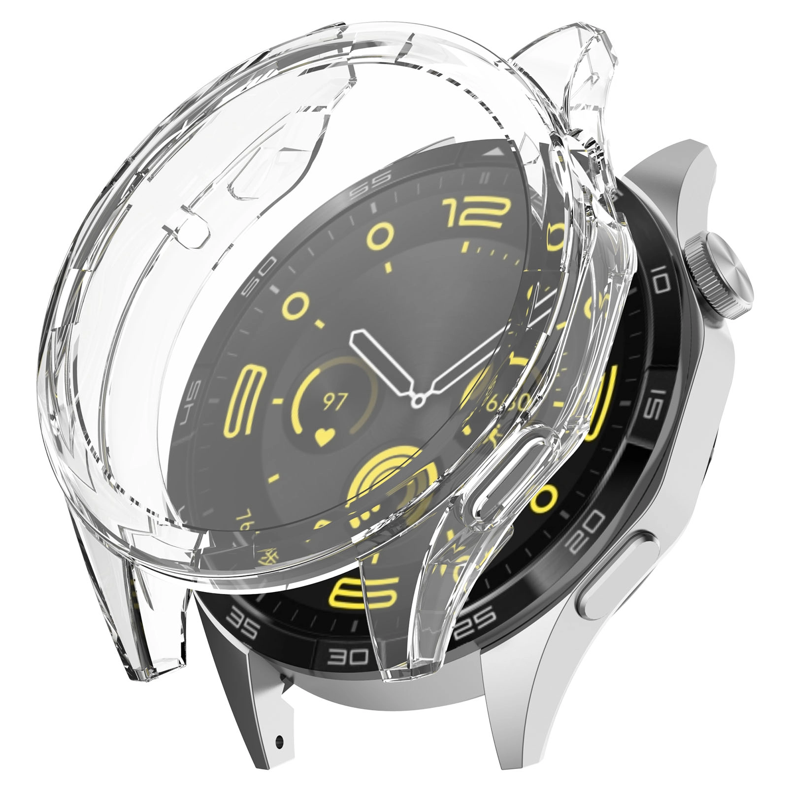 Nakładka na tarczę Bizon Felipe do Huawei Watch GT 4 46mm Przezroczysty