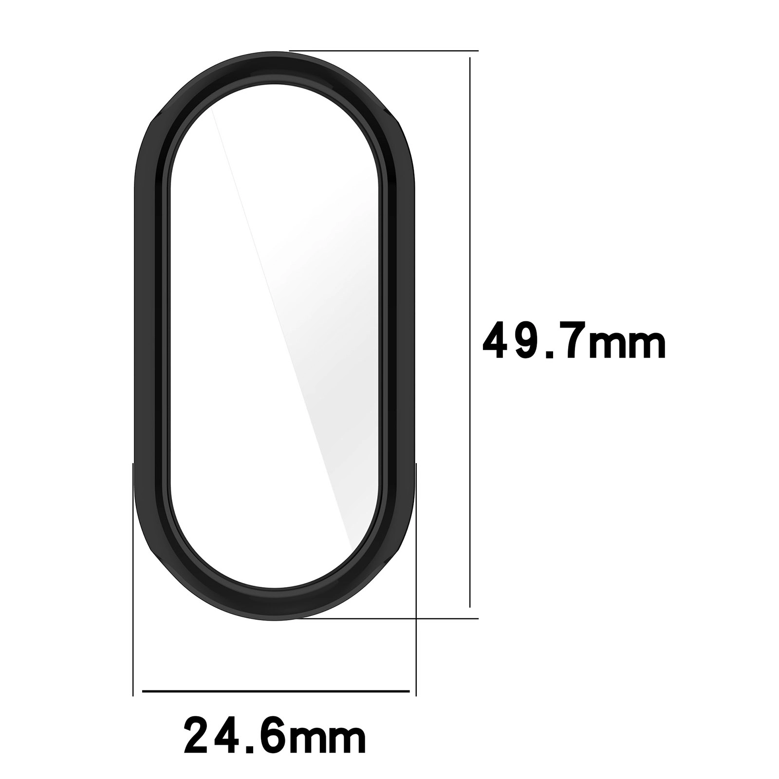 Nakładka na tarczę Bizon Felipe do Xiaomi Mi Smart Band 8 Przezroczysty