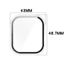 Nakładka na tarczę Bizon ze szkłem do Apple Watch 10 46mm Przezroczysty