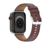 Pasek Bizon skórzany Casual do Apple Watch 38/40/41mm/S10 42mm Ciemnobrązowy