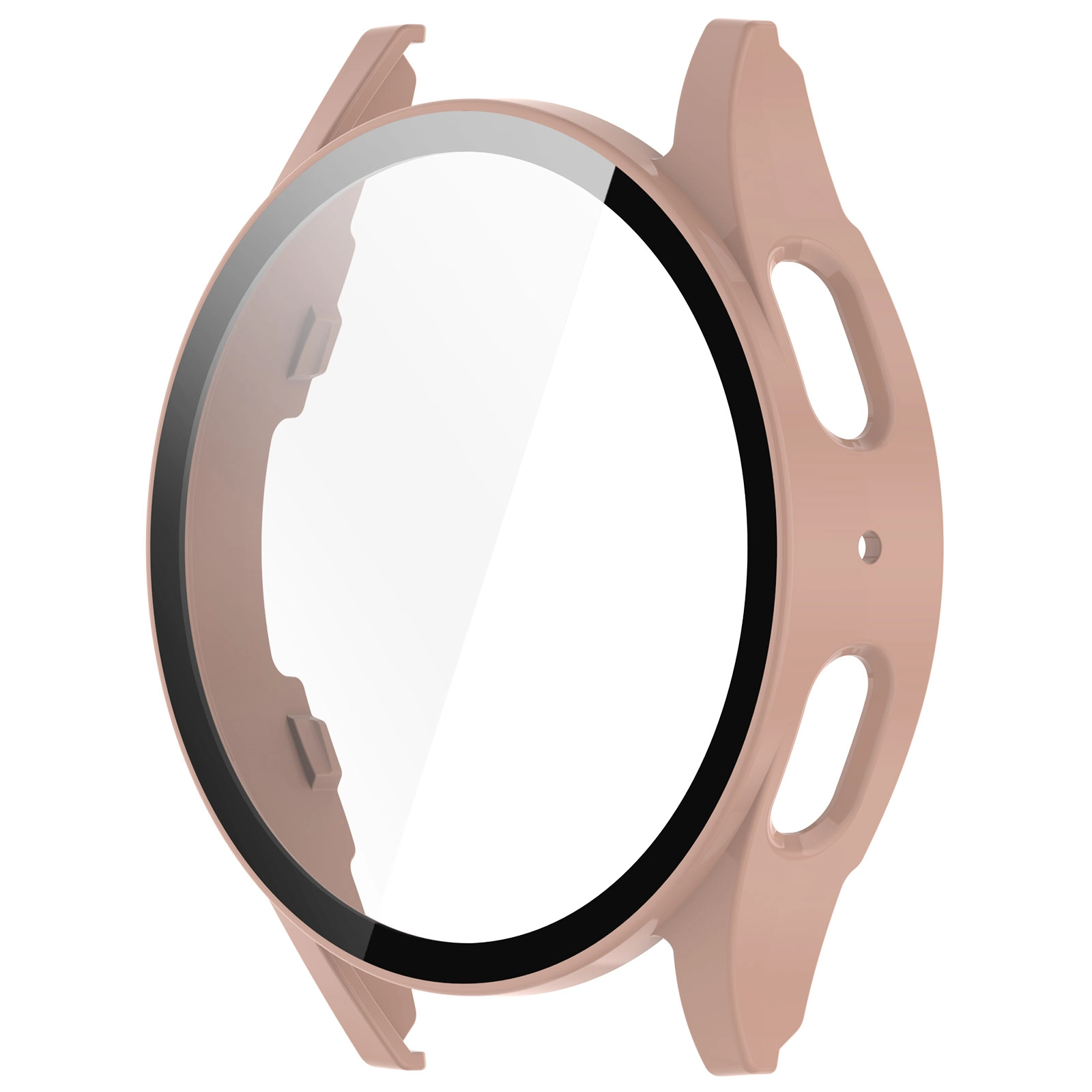Nakładka na tarczę Bizon ze szkłem do Galaxy Watch 7 40mm Różowy