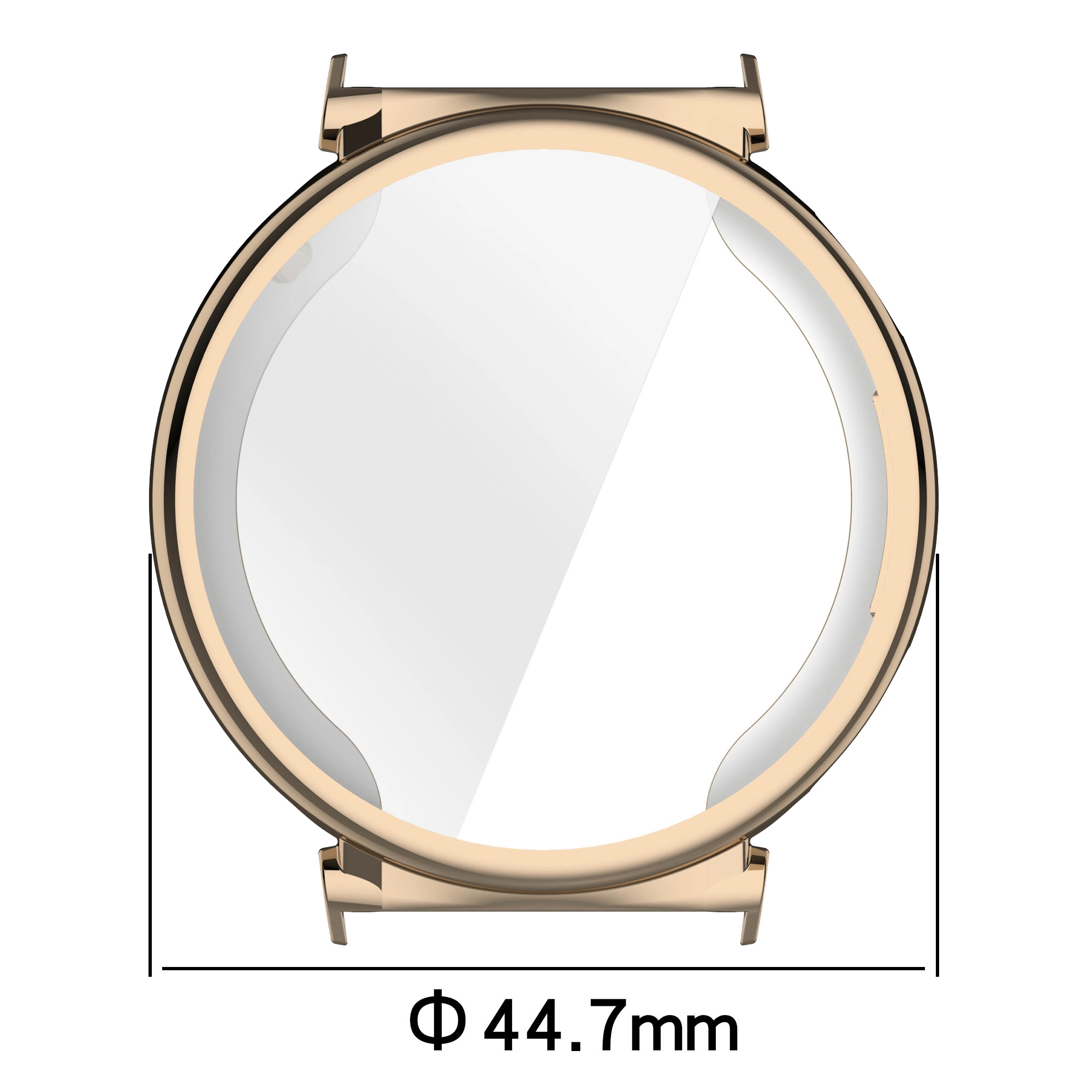 Nakładka na tarczę Bizon Felipe do Huawei Watch GT 5 Pro 42mm Złoty