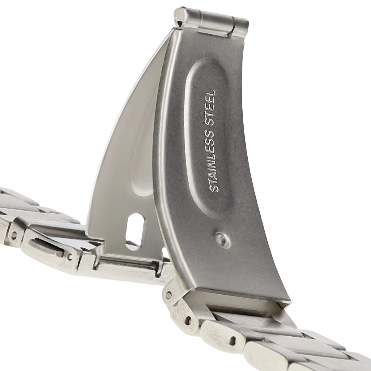 Bransoleta Bizon ze stali nierdzewnej Aura QuickRelease 18mm Srebrny