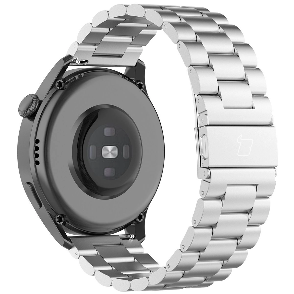 Bransoleta Bizon ze stali nierdzewnej Aura QuickRelease 18mm Srebrny