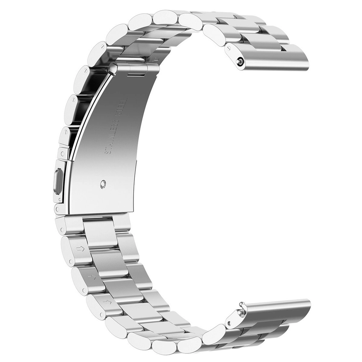 Bransoleta Bizon ze stali nierdzewnej Aura QuickRelease 18mm Srebrny
