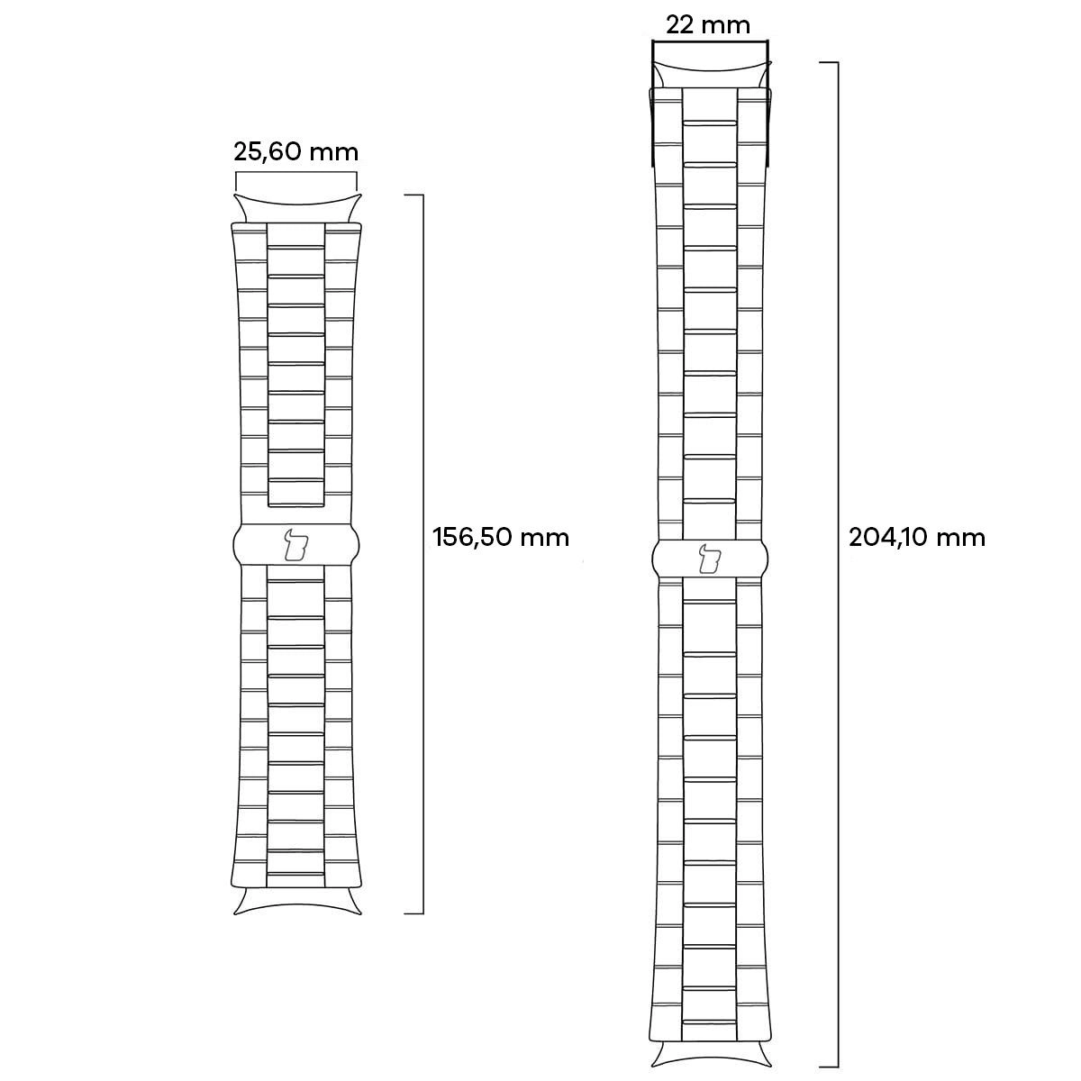 Bransoleta Bizon ze stali nierdzewnej Aura QuickFit 26mm Tęczowy