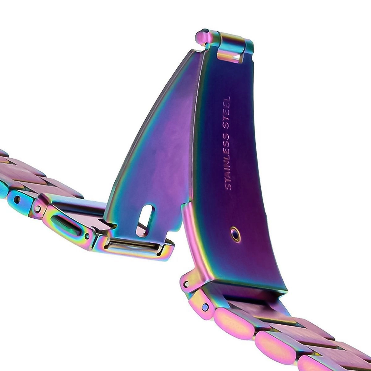 Bransoleta Bizon ze stali nierdzewnej Aura QuickFit 26mm Tęczowy