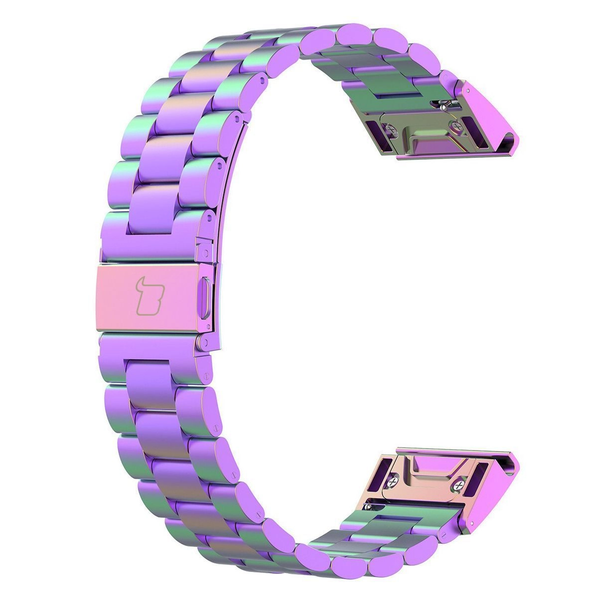Bransoleta Bizon ze stali nierdzewnej Aura QuickFit 26mm Tęczowy
