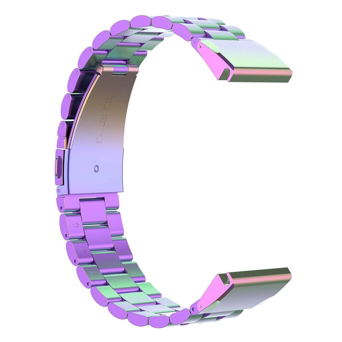Bransoleta Bizon ze stali nierdzewnej Aura QuickFit 26mm Tęczowy