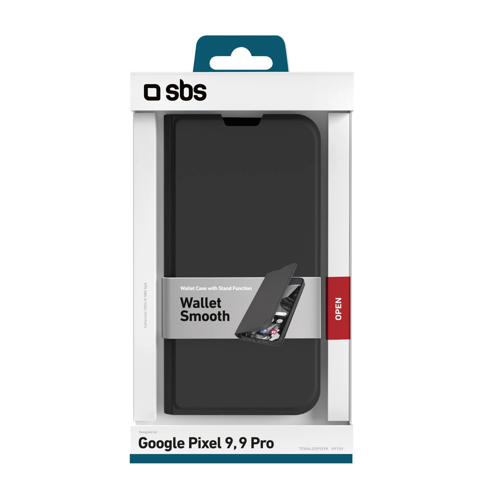 Etui SBS Wallet Mag do Google Pixel 9/9 Pro Czarny