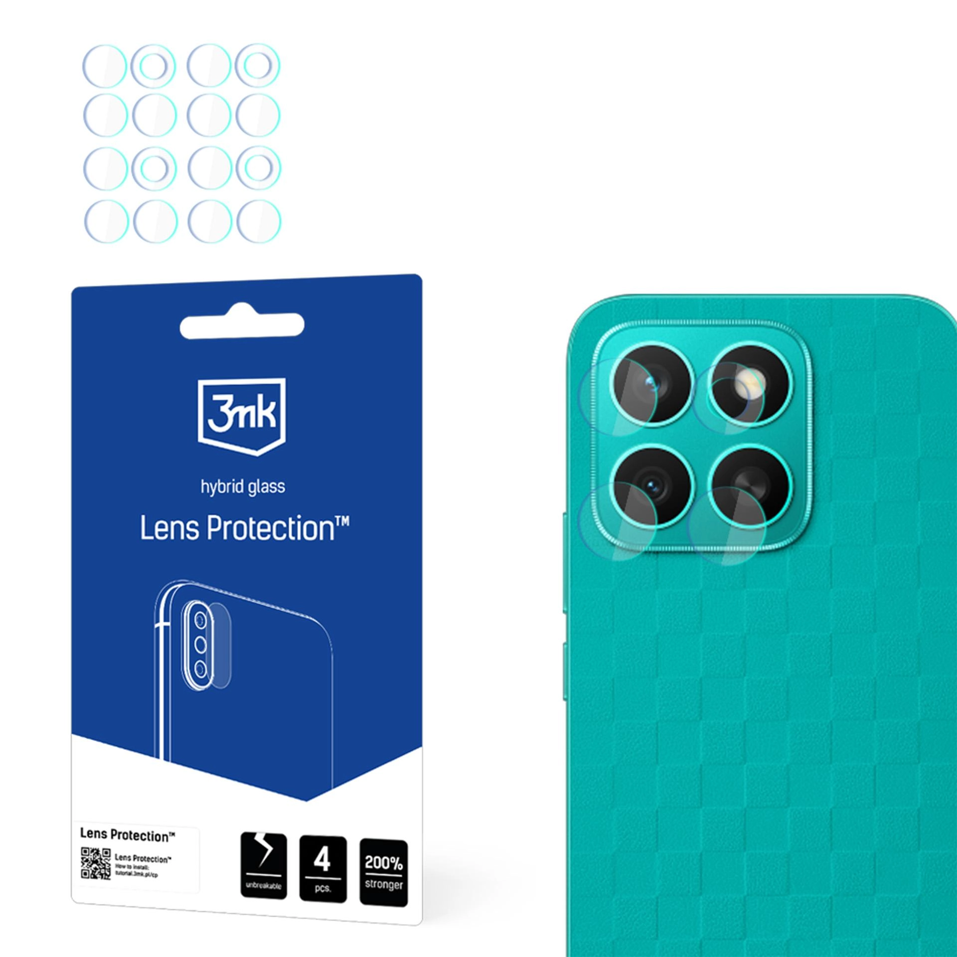 Szkło hybrydowe 3mk Lens Protection do Honor X8c