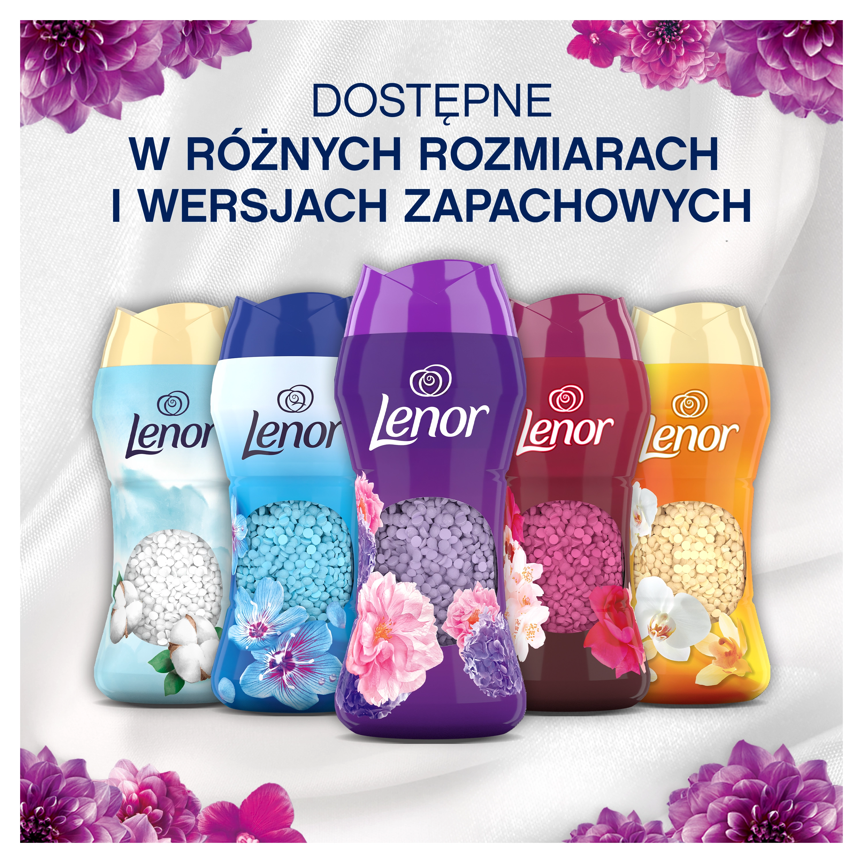 Zapach do pralki Lenor Perełki Floral Bouquet 195g