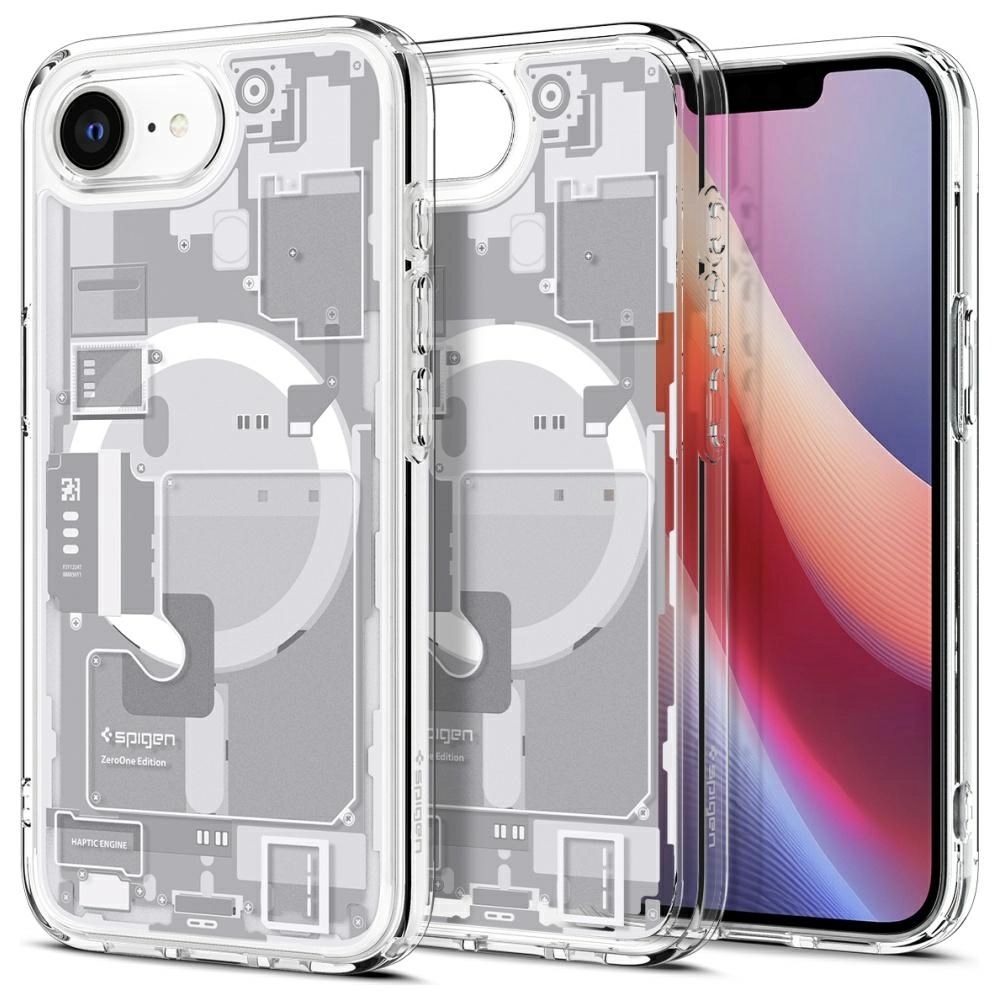 Etui Spigen Ultra Hybrid Mag MagSafe do iPhone 16e Biały