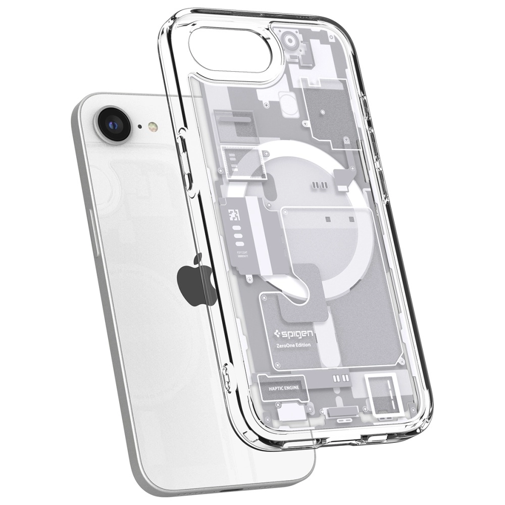 Etui Spigen Ultra Hybrid Mag MagSafe do iPhone 16e Biały