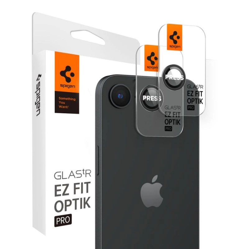 Szkło hartowane Spigen Optik Pro Glas.tr Ez Fit do iPhone 16e Czarny